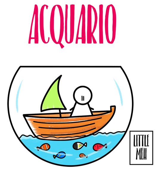 Tazza Acquario - di Little Meh