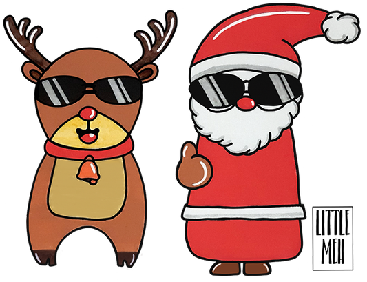 Maglietta Babbo Natale - di Little Meh