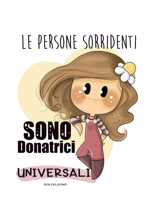 Maglietta "Persone sorridenti" di Dolcelegno