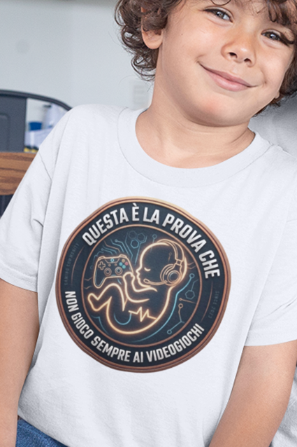 Maglietta papà gamer e retrò gamer