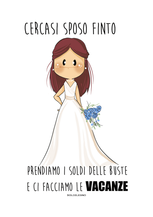 Maglietta "Sposo" di Dolcelegno