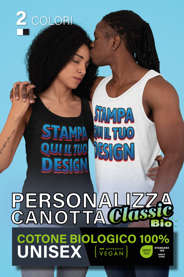 Personalizza Canotta Classic Bio - Unisex