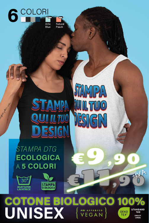 Personalizza Canotta Classic Bio - Unisex