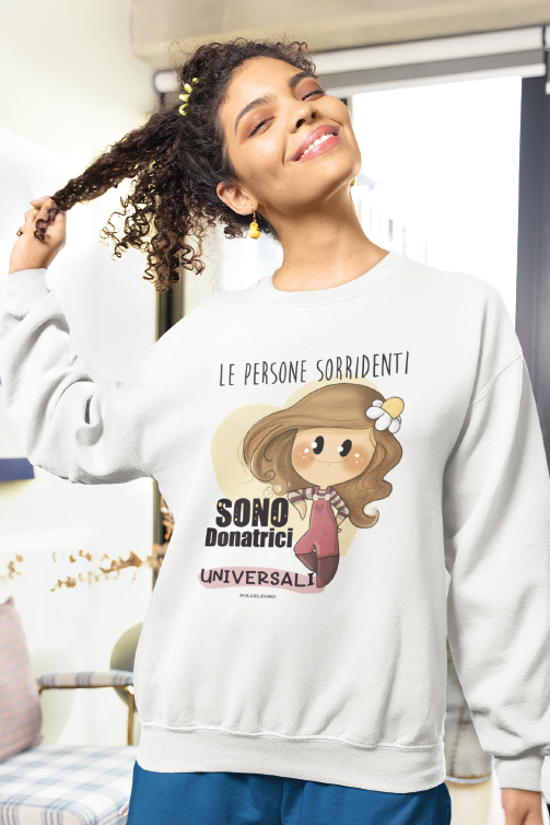 Felpa "Persone sorridenti" di Dolcelegno