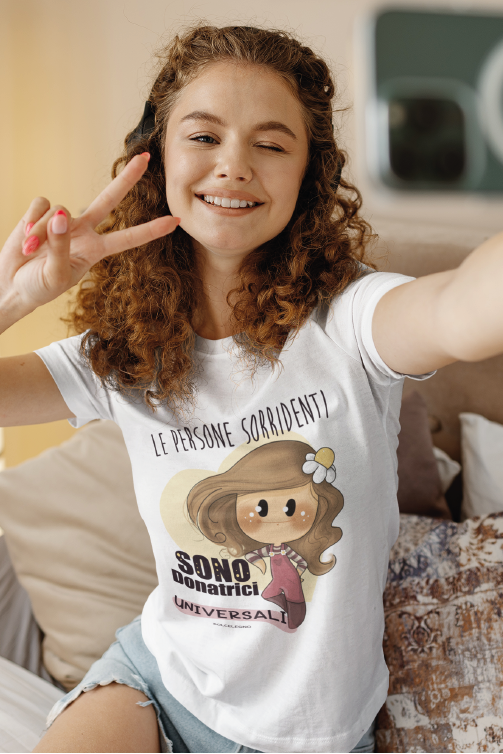 Maglietta "Persone sorridenti" di Dolcelegno