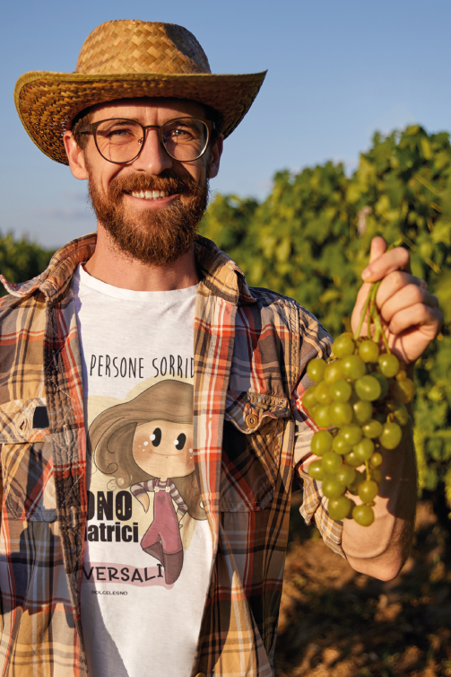 Maglietta "Persone sorridenti" di Dolcelegno
