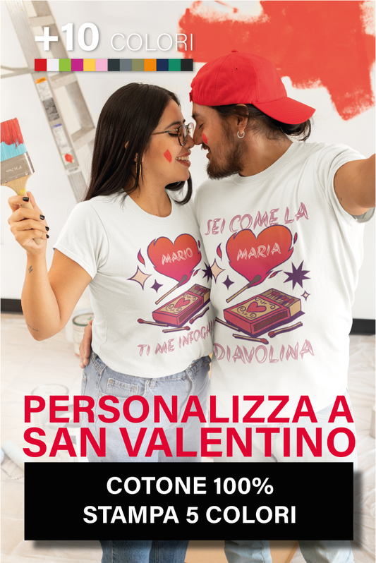 Personalizza maglietta San Valentino