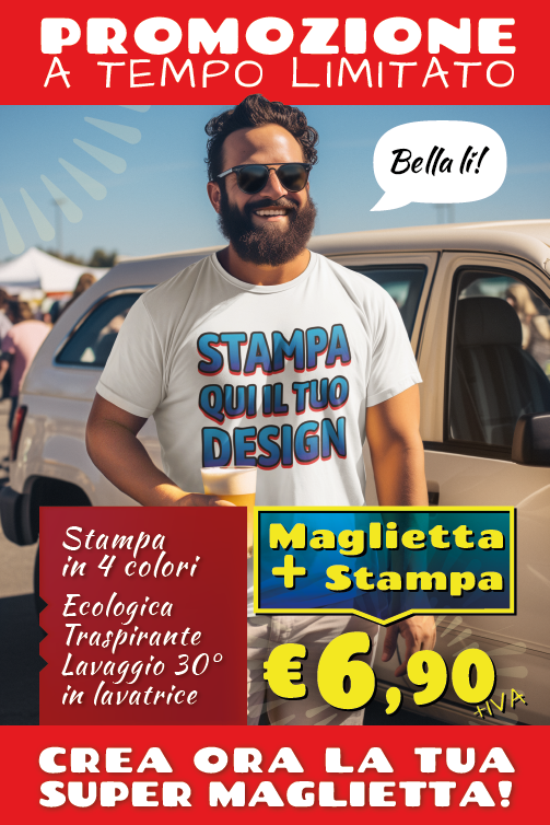 Maglietta personalizzata Festa (solo bianca)
