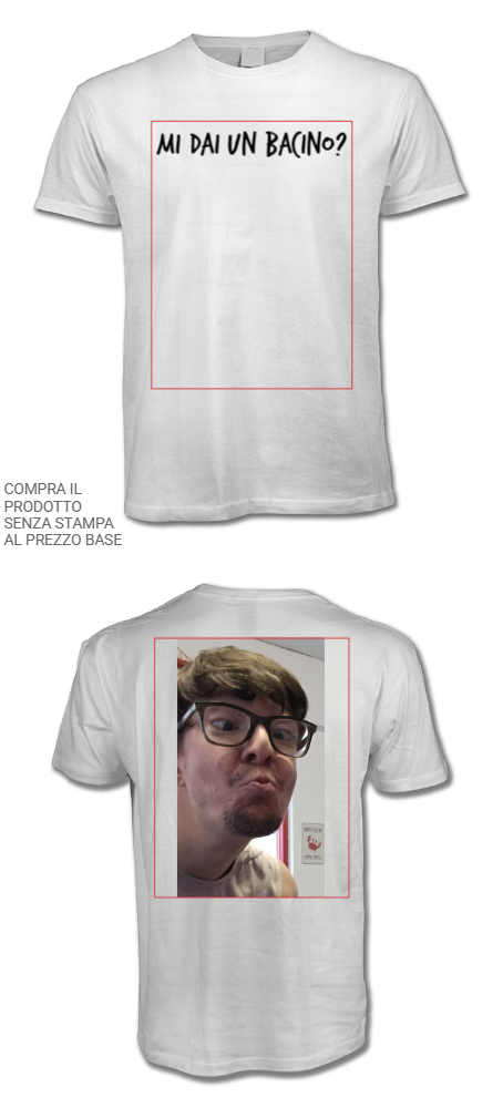 Maglietta personalizzata Festa (solo bianca) (Customized)