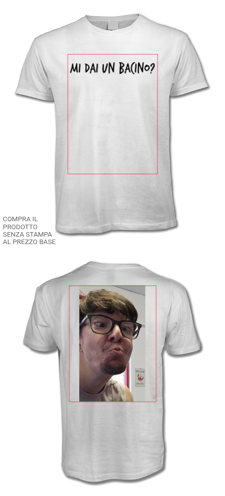 Maglietta personalizzata Festa (solo bianca) (Customized)