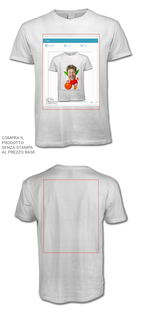 Maglietta personalizzata Festa (solo bianca) (Customized)