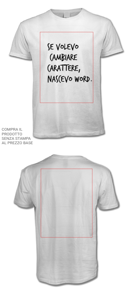 Maglietta personalizzata Festa (solo bianca) (Customized)