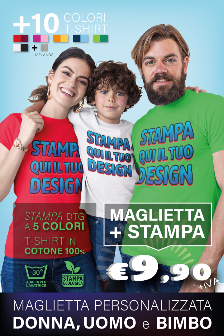 Personalizza maglietta Cotone 100%