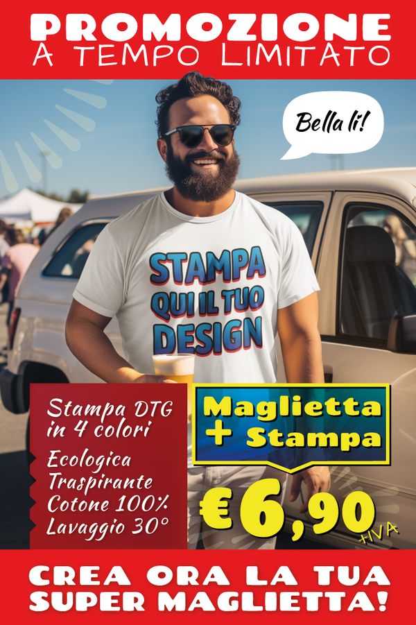 Maglietta personalizzata Festa (solo bianca)