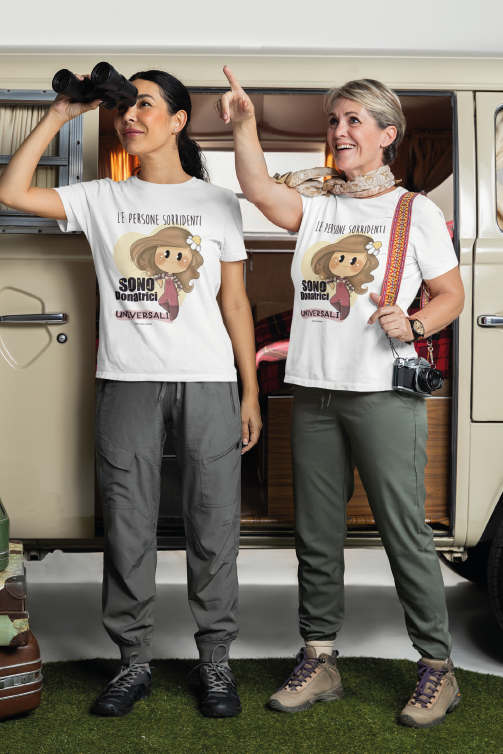 Maglietta "Persone sorridenti" di Dolcelegno