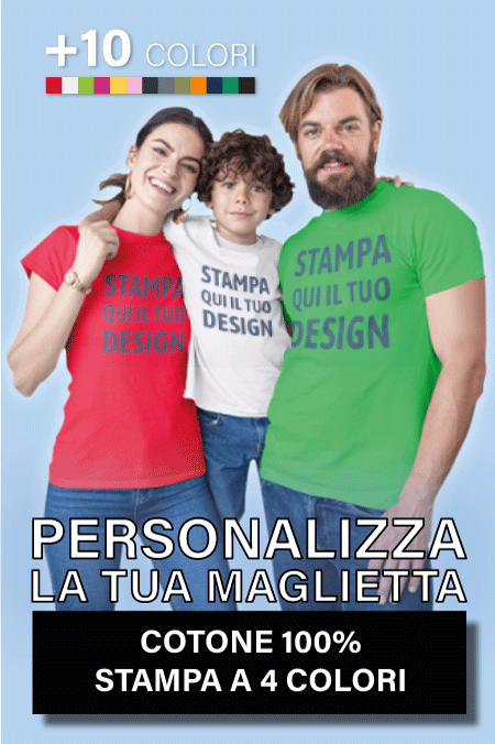 Personalizza maglietta Cotone 100 bellatshirt
