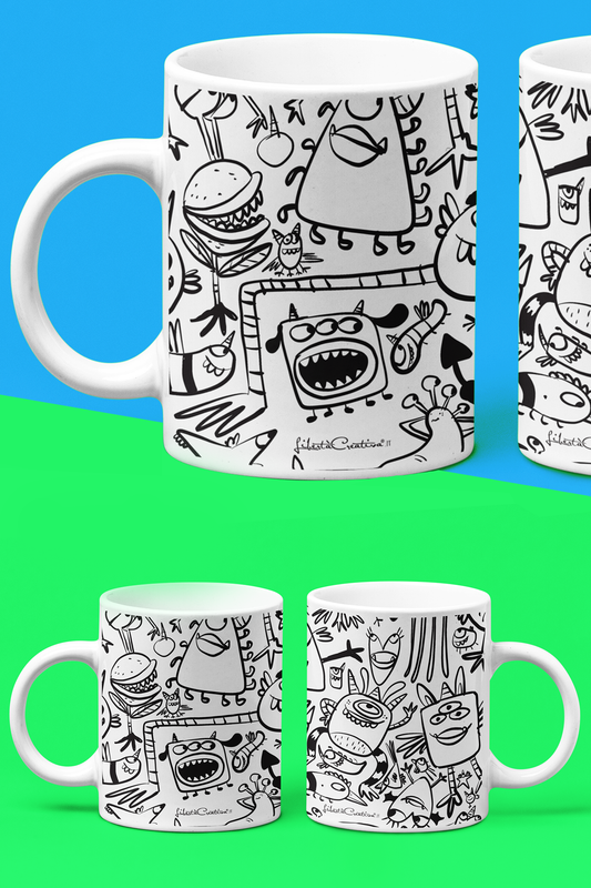 Tazza "Mostrini" di Libertà Creativa