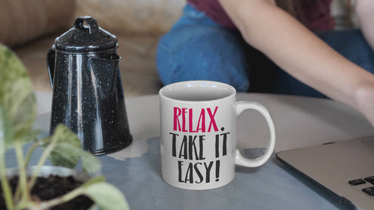 Little Meh Mug "Relax. Take it easy"